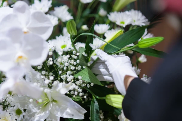 自由に家族葬　鶴瀬駅前で葬儀を行なった写真