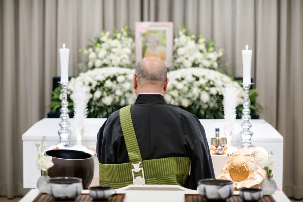 自由に家族葬　府中で葬儀を行なった写真