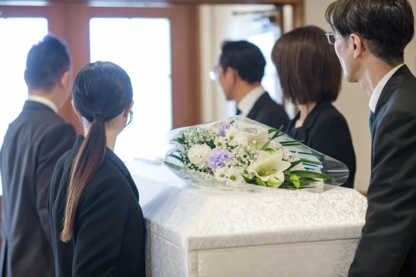 自由に家族葬　府中で葬儀を行なった写真