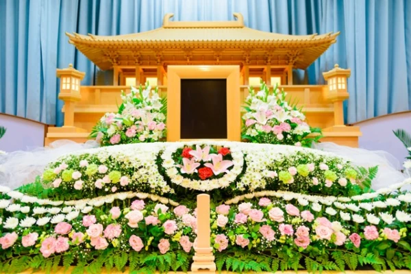 自由に家族葬　府中で葬儀を行なった写真