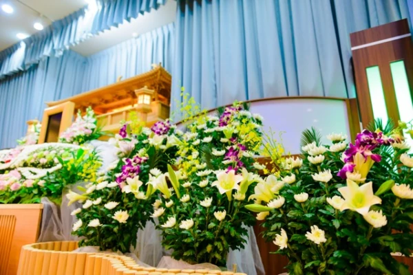 自由に家族葬　府中で葬儀を行なった写真