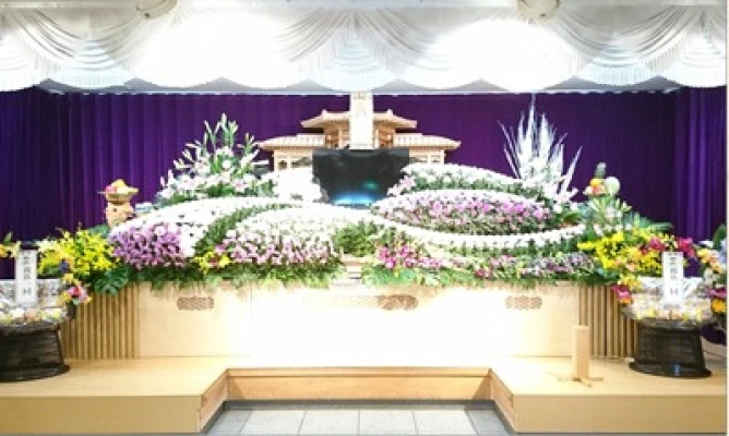 愛結会館　川東館で葬儀を行なった写真