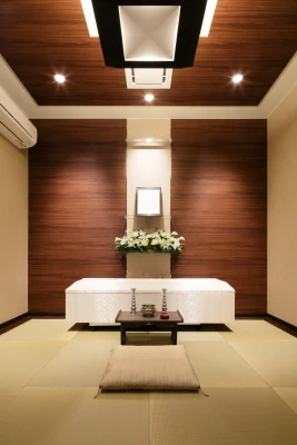 花屋仁助(プリエールリビング&ルーム)で葬儀を行なった写真