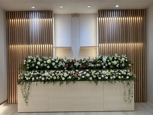 花屋仁助(プリエール上条)で葬儀を行なった写真