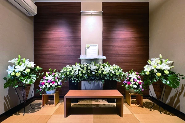 花屋仁助(プリエール上条)で葬儀を行なった写真