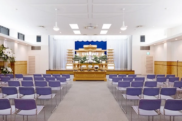 松江斎場で葬儀を行なった写真