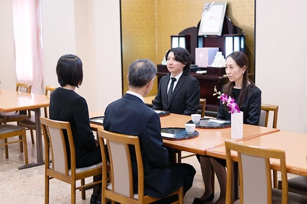 松江斎場で葬儀を行なった写真