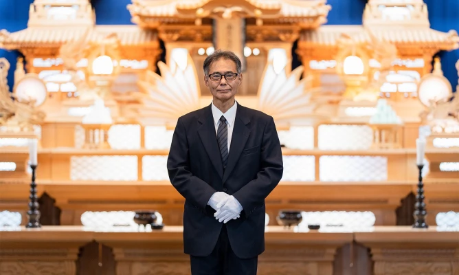 八代北斎場で葬儀を行なった写真