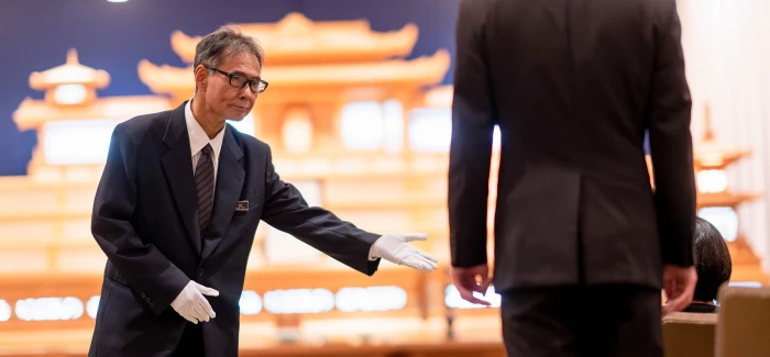 八代北斎場で葬儀を行なった写真