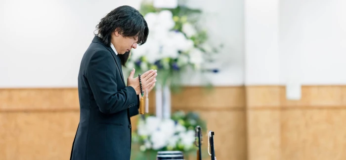 八代北斎場で葬儀を行なった写真