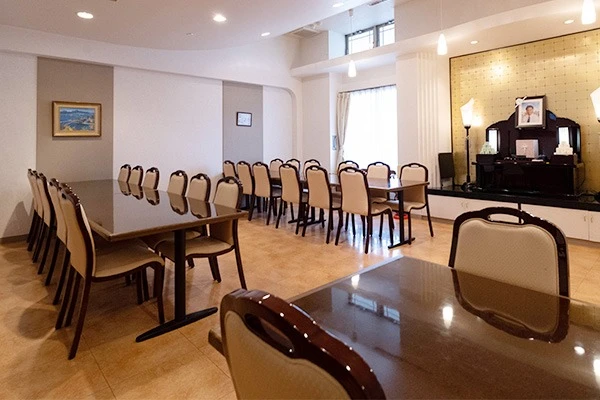 八代北斎場で葬儀を行なった写真