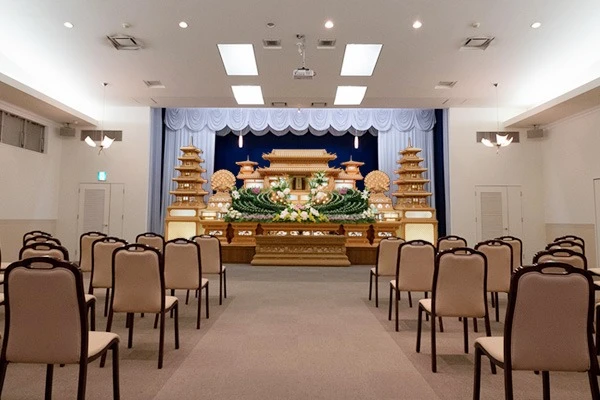 八代北斎場で葬儀を行なった写真