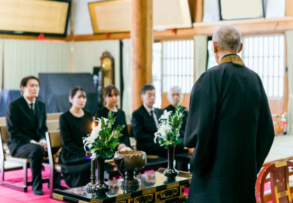家族葬の縁で葬儀を行なった写真