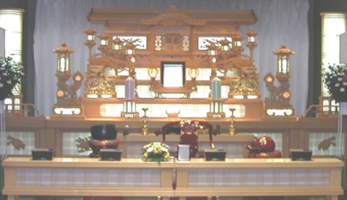 みらいホールつちどで葬儀を行なった写真