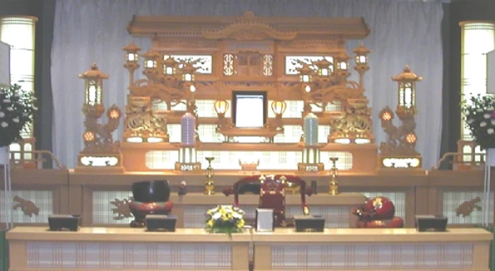 みらいホールつちどで葬儀を行なった写真