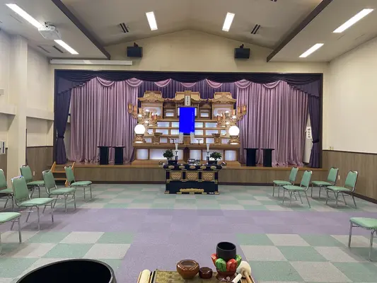 裾野市民葬祭あそか（すそのグリーンホール）で葬儀を行なった写真