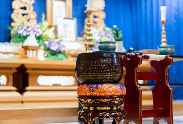 守田斎場で葬儀を行なった写真