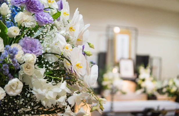 守田斎場で葬儀を行なった写真