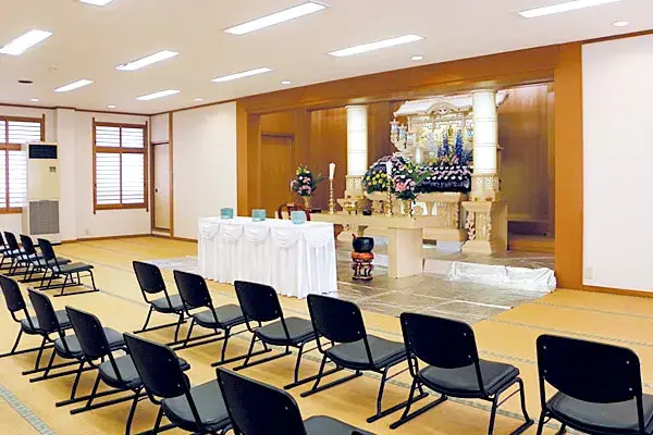 あおばメモリアル（戸坂会館）で葬儀を行なった写真