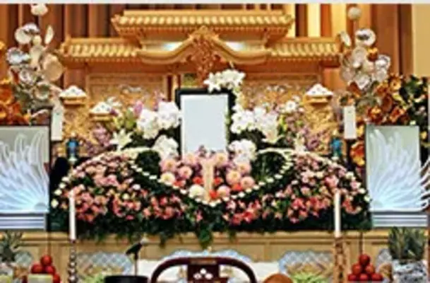 日本終活セレモニーで葬儀を行なった写真