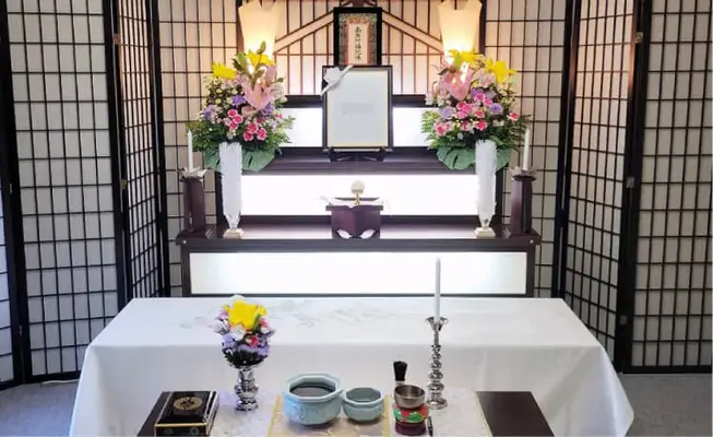 心優堂（中通会館）で葬儀を行なった写真