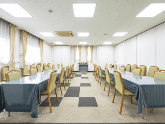 ルミエール椿　本社ホールで葬儀を行なった写真