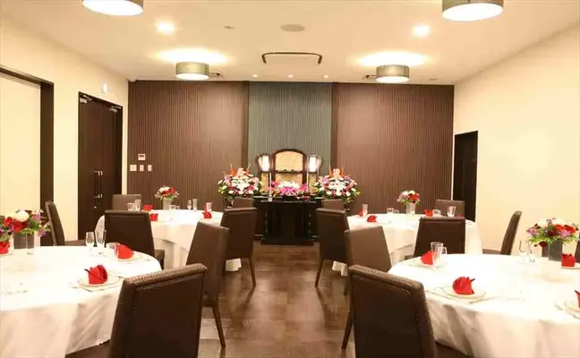 花巻長安殿で葬儀を行なった写真