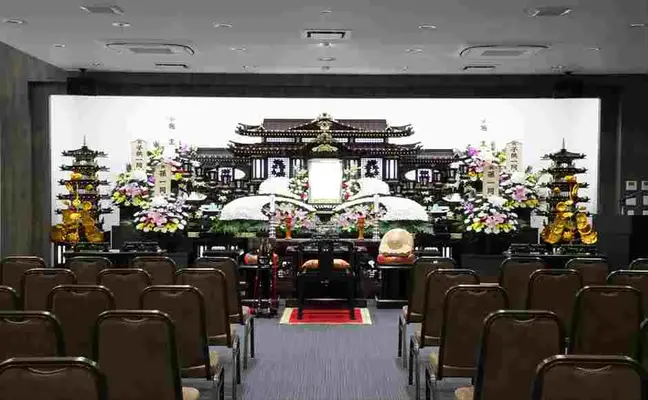 遠野長安殿で葬儀を行なった写真