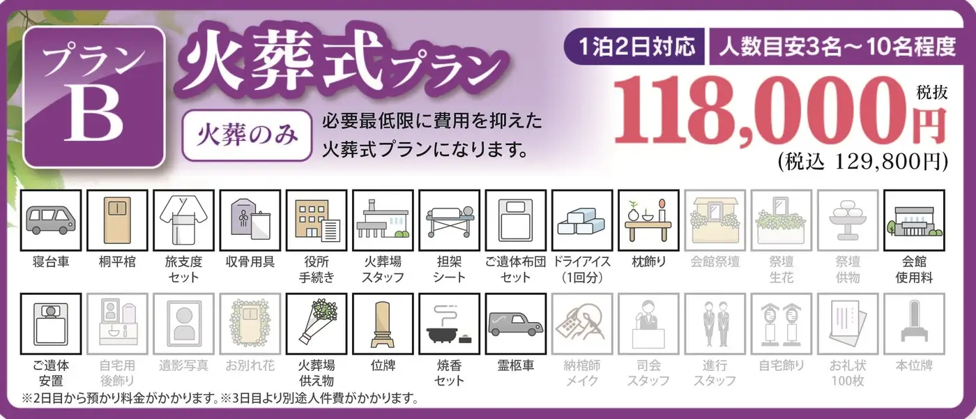 火葬式プラン