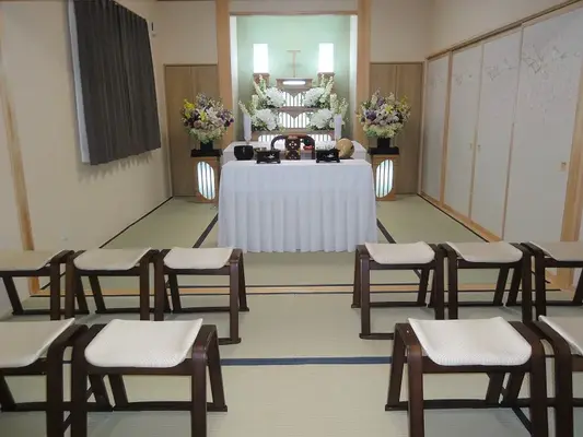 たびだちの家（内郷の家）で葬儀を行なった写真