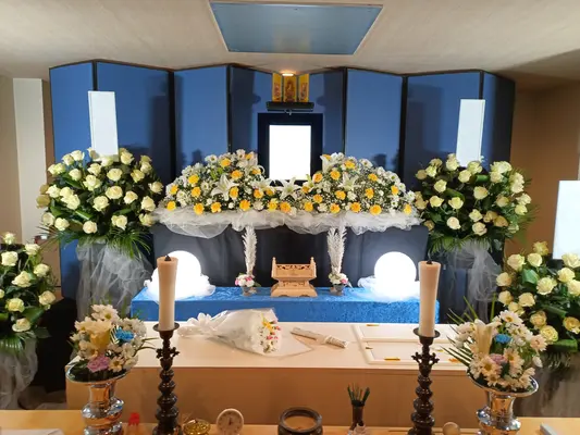 ししくらセレモニーで葬儀を行なった写真