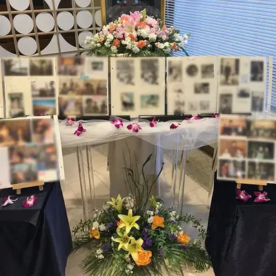 花葬で葬儀を行なった写真