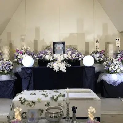 花葬で葬儀を行なった写真