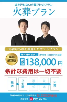 花葬(横浜家族葬相談ルーム)で葬儀を行なった写真