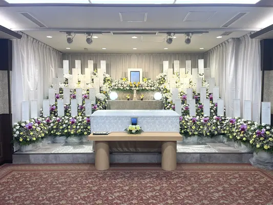 ラストセレモニーで葬儀を行なった写真