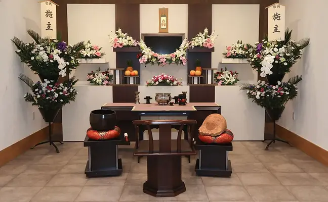 柳葬祭　栞で葬儀を行なった写真