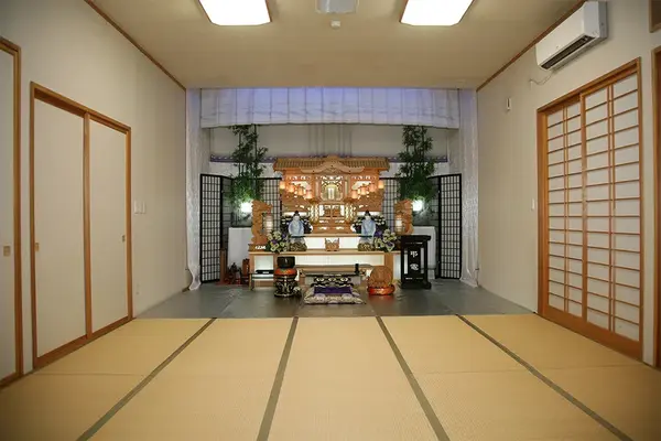 柳葬祭　花ホールで葬儀を行なった写真