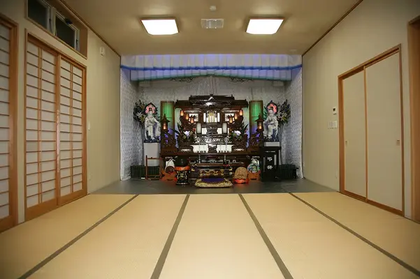 柳葬祭　花ホールで葬儀を行なった写真