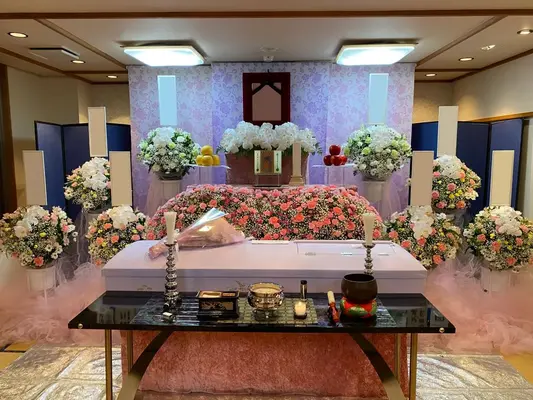 心愛メモリアルで葬儀を行なった写真