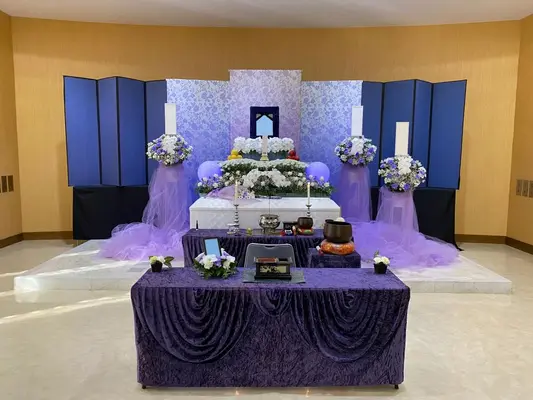 心愛メモリアルで葬儀を行なった写真