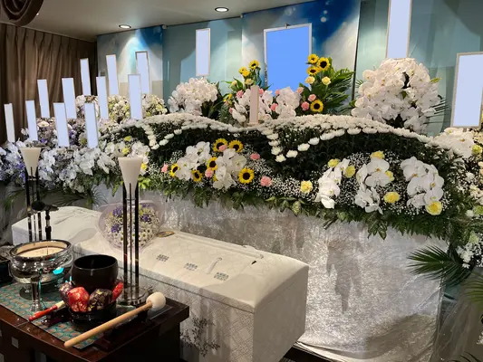 心愛メモリアルで葬儀を行なった写真