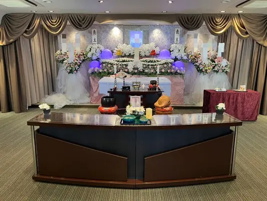 心愛メモリアルで葬儀を行なった写真