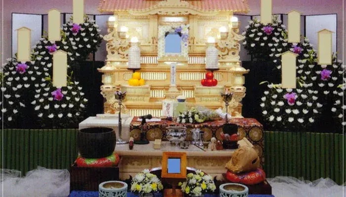 MKセレモニーで葬儀を行なった写真