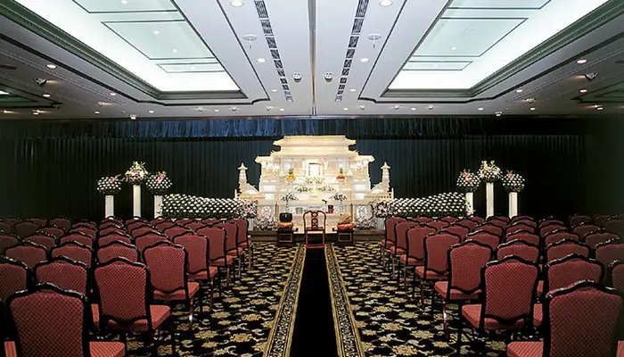 博全社（成田儀式殿）で葬儀を行なった写真