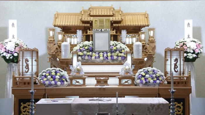 コムウェルホール町田駅前会堂けやきで葬儀を行なった写真