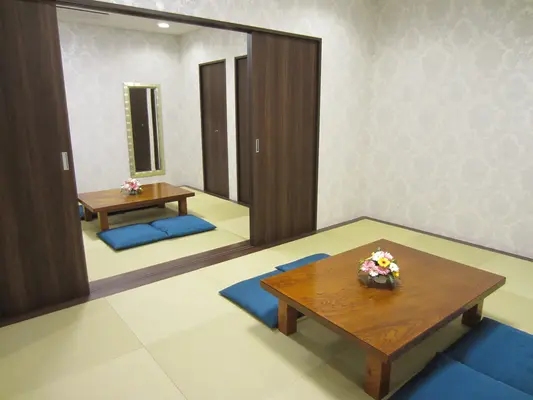 十日市場ほうさい殿で葬儀を行なった写真