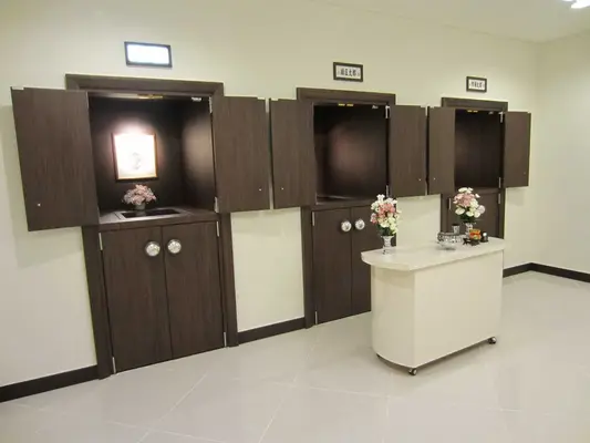 十日市場ほうさい殿で葬儀を行なった写真