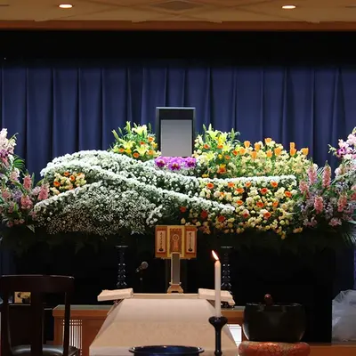 平安会館わたりだで葬儀を行なった写真