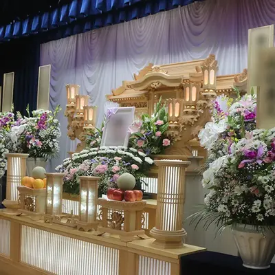 平安会館わたりだで葬儀を行なった写真