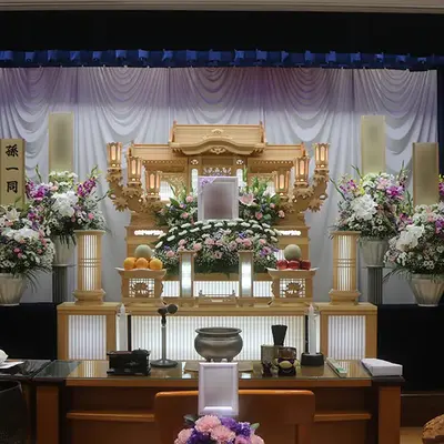 平安会館わたりだで葬儀を行なった写真